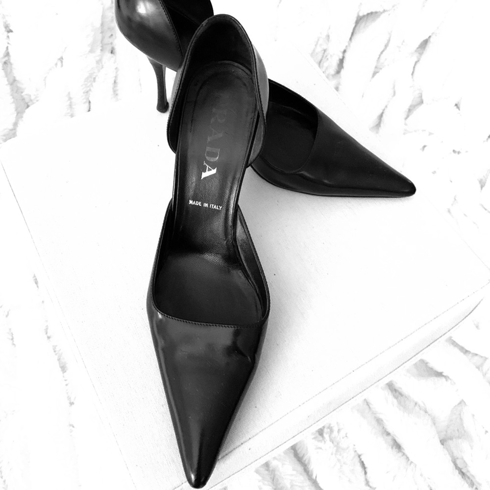 PRADA Black Stiletto Heels